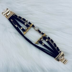 Black Themed Smart Watchband for Apple Watch 42/44/45